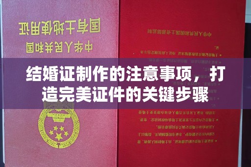 芮城结婚证制作的注意事项，打造完美证件的关键步骤
