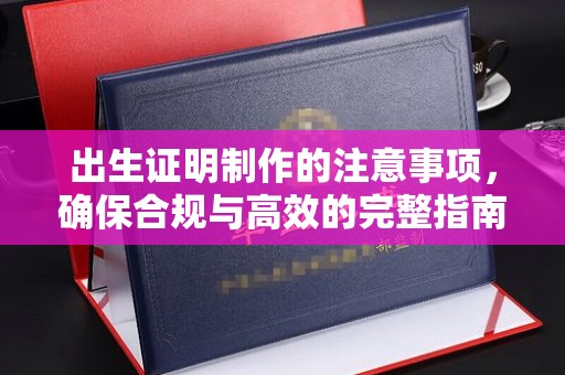 陕西出生证明制作的注意事项，确保合规与高效的完整指南
